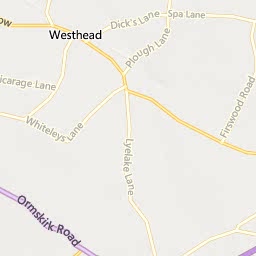 Map of Ormskirk