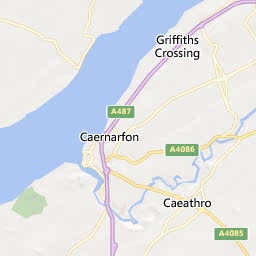 Map of Caernarfon