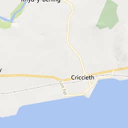 Map of Criccieth