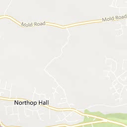 Map of Northop Hall