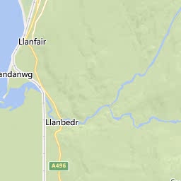 Map of Llanbedr