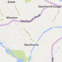 Map of Middlewich