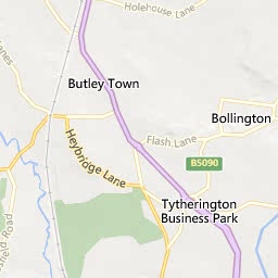 Map of Prestbury