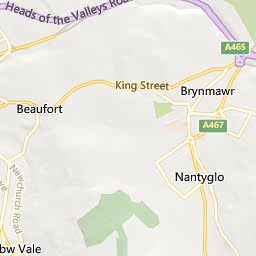 Map of Ebbw Vale