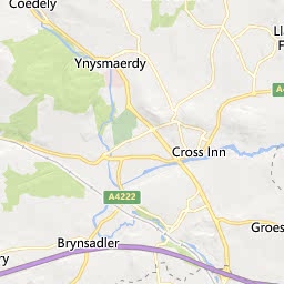 Map of Pontypridd