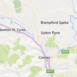 Map of Exeter