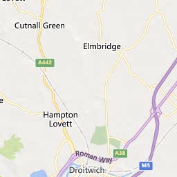 Map of Bromsgrove