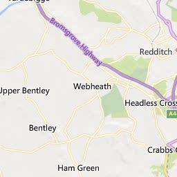 Map of Redditch