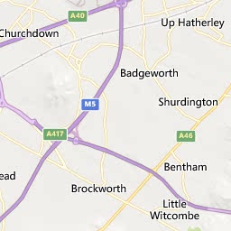 Map of Cheltenham