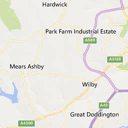 Map of Wellingborough