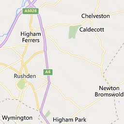 Map of Rushden