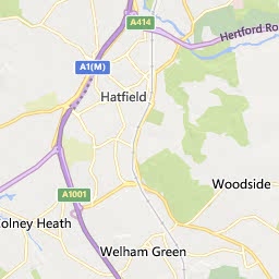Map of Hatfield