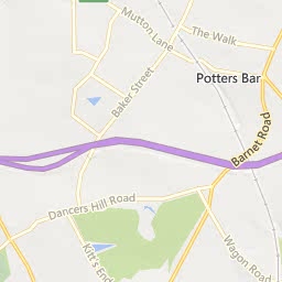 Map of Potters Bar