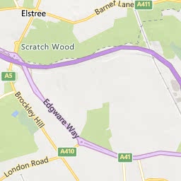 Map of Borehamwood