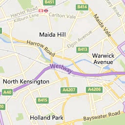 Map of Kensington
