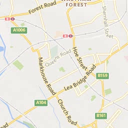 Map of Walthamstow