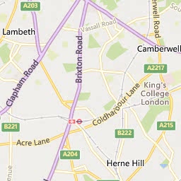 Map of East Dulwich