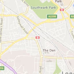 Map of Surrey Quays