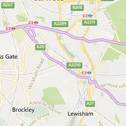Map of East Dulwich
