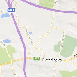 Map of Caterham