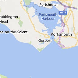 Map of Fareham