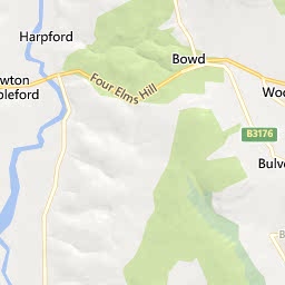 Map of Sidmouth
