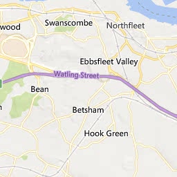 Map of Gravesend