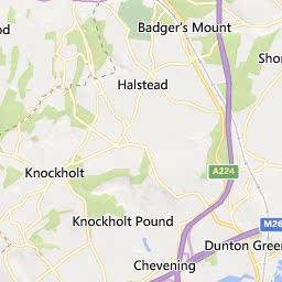 Map of Sevenoaks