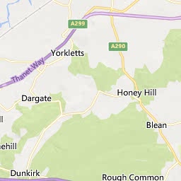 Map of Whitstable